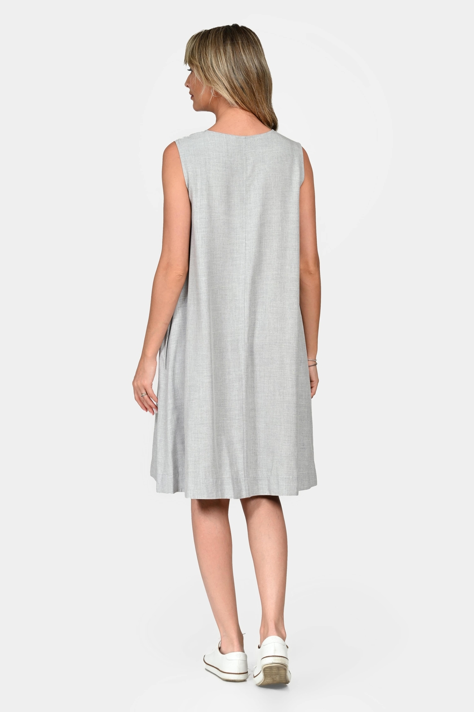 Rochie Dama, Eranthe, V-Neckline V341, cu Pictura Realizata Manual